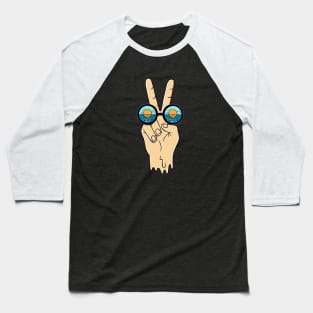 Peace and Beach Baseball T-Shirt